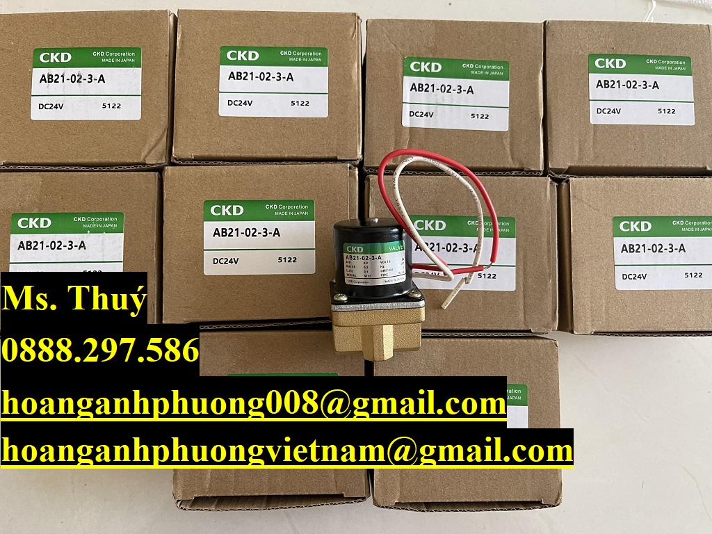 Van điện từ chính hãng CKD B21-02-3-A DC24V - Thiết bị giá tốt